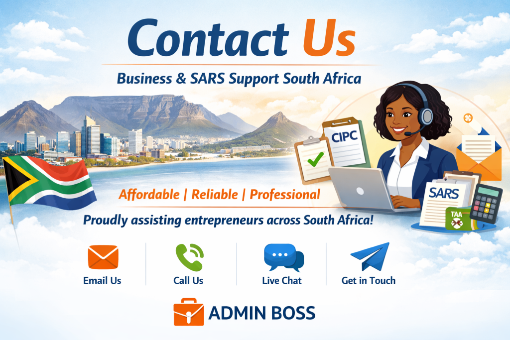 contact admin services South Africa