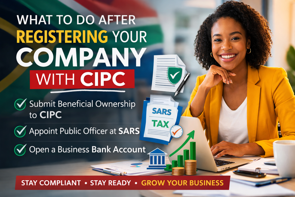 what to do after registering a company in south africa